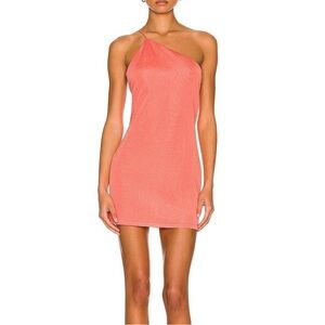 GAUGE81 NWT Apricot One Shoulder Knit Beja Short Mini Dress